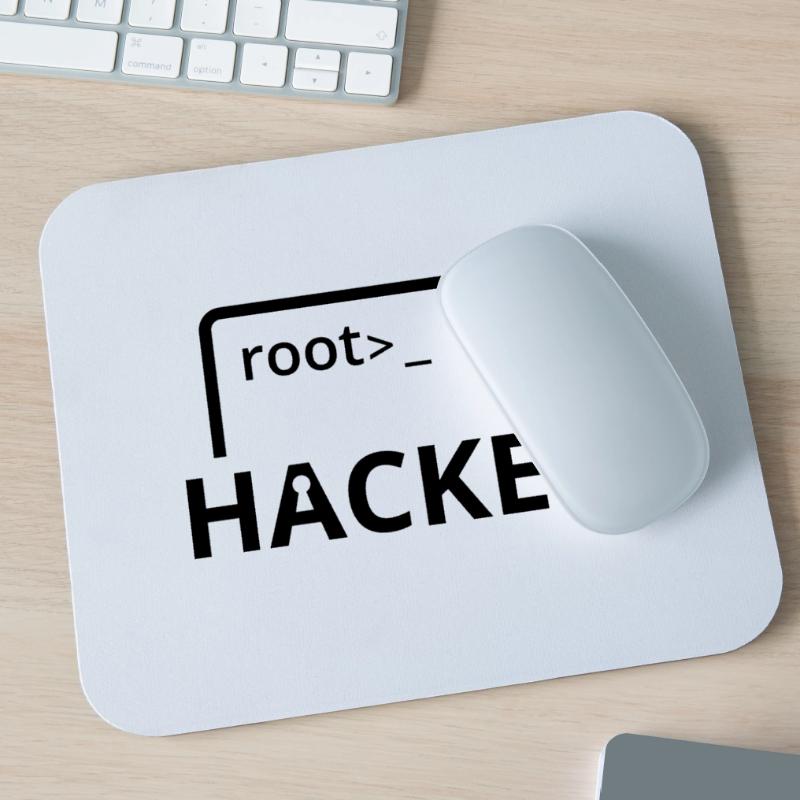 Hacked Hacker Informatiker Computer Programmierer Mousepad (Querformat)
