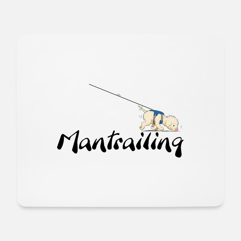 Mantrailing3 2 - Mousepad (Querformat) - Weiß