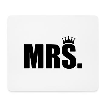 Mrs. Shirt - Mister Shirt - Paarshirt - Family - Bf - Mouse Pad (horizontal) - white - Front