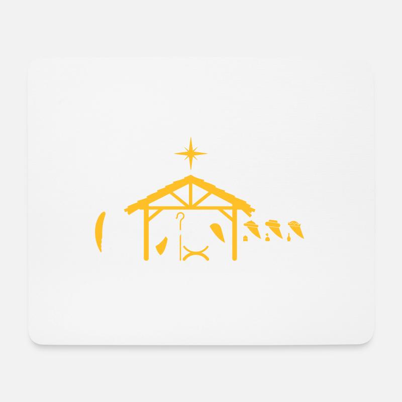 Nativity Scene - Mouse Pad (horizontal) - white