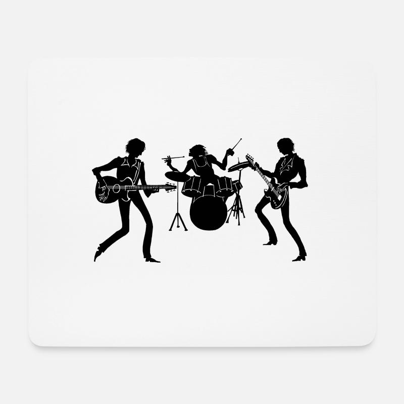 Band - Mousepad (Querformat) - Weiß