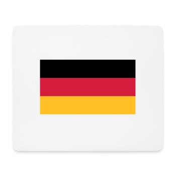 Deutschlandfahne Flagge Schwarz Rot Gold - Mousepad (Querformat) - Weiß - Vorne