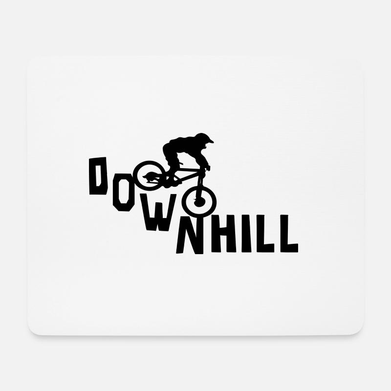 Downhill Bike BMX Sport Geschenk - Mousepad (Querformat) - Weiß