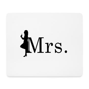 Mr. & Mrs. Partner Look Agent (Part 1) - Mouse Pad (horizontal) - white - Front