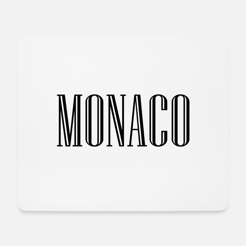 Monaco - Mousepad (Querformat) - Weiß