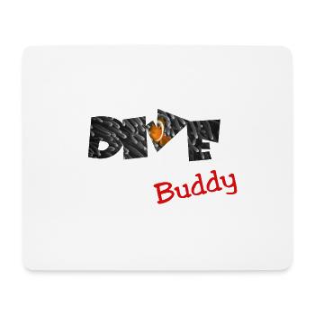 Dive Buddy diving - Mousepad (Querformat) - Weiß - Vorne