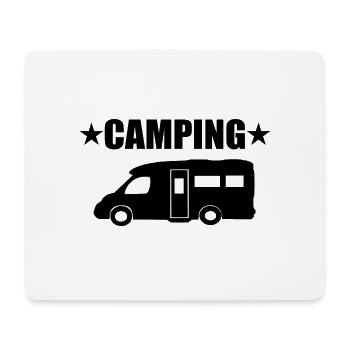 Camping - Mousepad (Querformat) - Weiß - Vorne