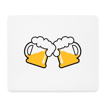 Mug à bière Emblème de la bière 3c - Tapis de souris (format paysage) - blanc - Devant