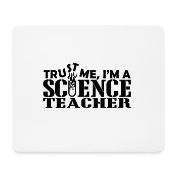trust me science teacher - Mousepad (Querformat) - Weiß - Vorne