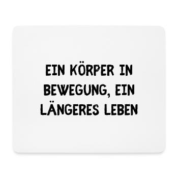 Körper Bewegung - Mousepad (Querformat) - Weiß - Vorne