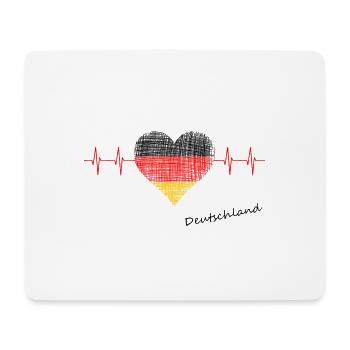 Deutschland - Mousepad (Querformat) - Weiß - Vorne