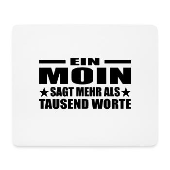 Moin - Mousepad (Querformat) - Weiß - Vorne