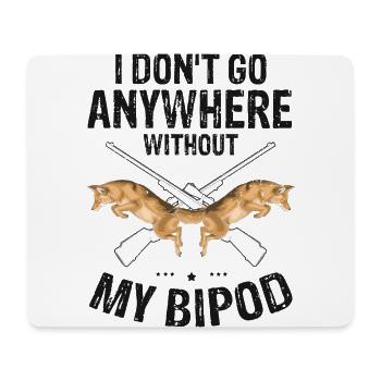 Kojotenjäger Design für Kojotenjagd - Mousepad (Querformat) - Weiß - Vorne