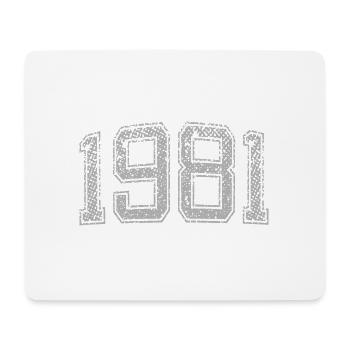 1981 Jahrgang - Mousepad (Querformat) - Weiß - Vorne