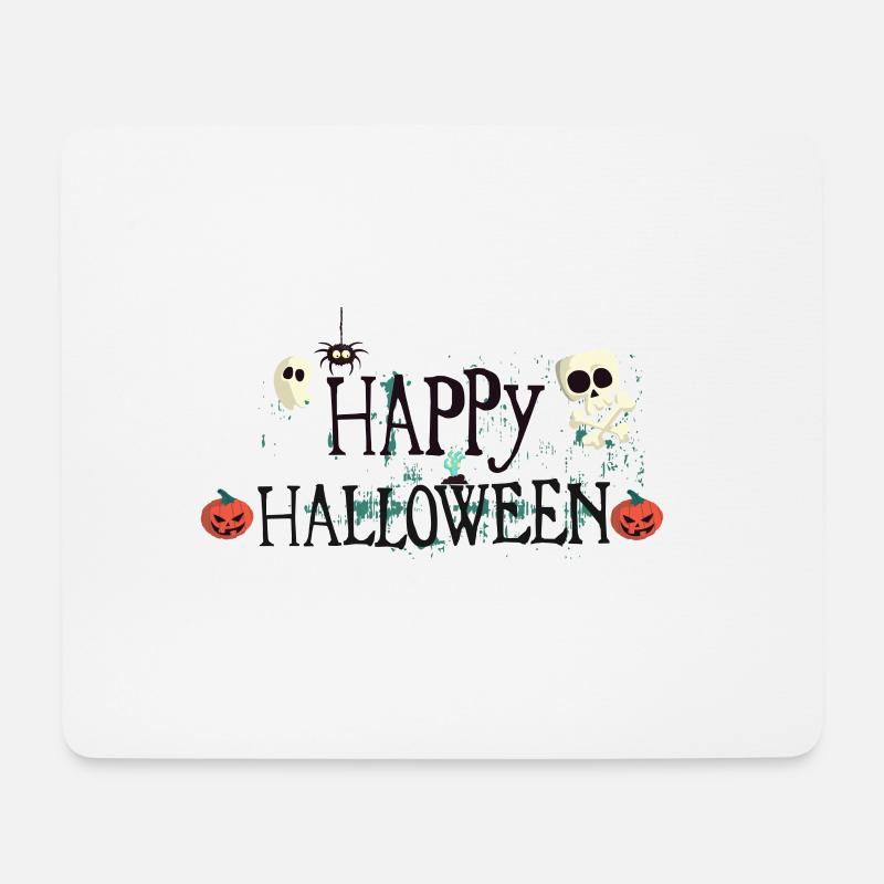 Happy Halloween - Mousepad (Querformat) - Weiß