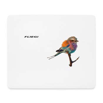 Vogel - Mousepad (Querformat) - Weiß - Vorne