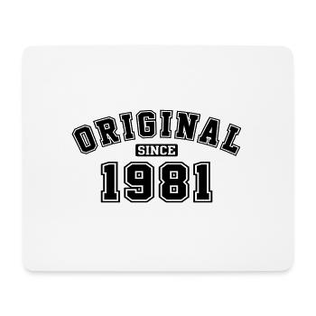 Original Since 1981 College Style - Mouse Pad (horizontal) - white - Front