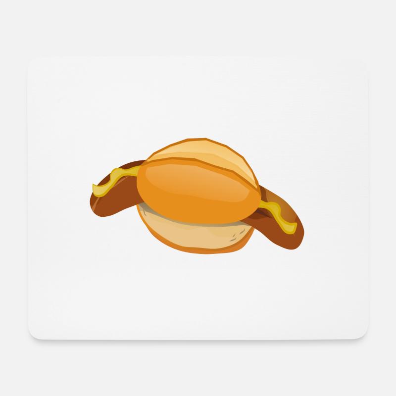grilles bratwurst fried sausage grillen - Mousepad (Querformat) - Weiß
