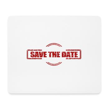 save the date - Mousepad (Querformat) - Weiß - Vorne