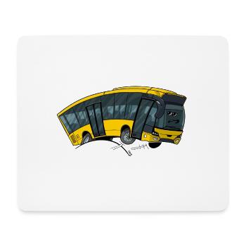 Bus 0712 gelb - Mousepad (Querformat) - Weiß - Vorne
