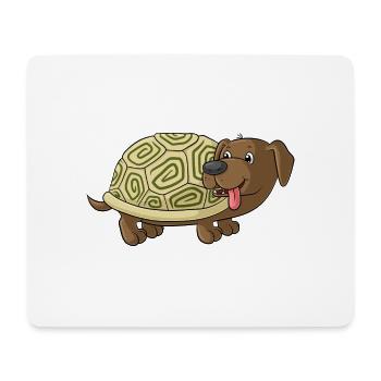 Niedliche Comic Dackelkröte - Mousepad (Querformat) - Weiß - Vorne