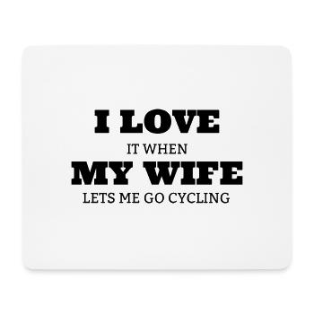 Bicycle Cycling Bike Tour Cycling Mountain Bike - Mouse Pad (horizontal) - white - Front
