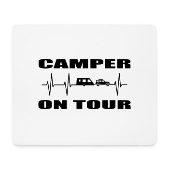 camping - Mousepad (Querformat) - Weiß - Vorne