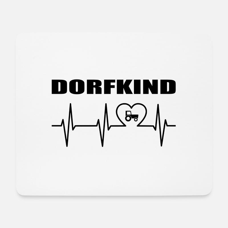 Dorfkind - Mousepad (Querformat) - Weiß