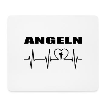 Angeln - Mousepad (Querformat) - Weiß - Vorne