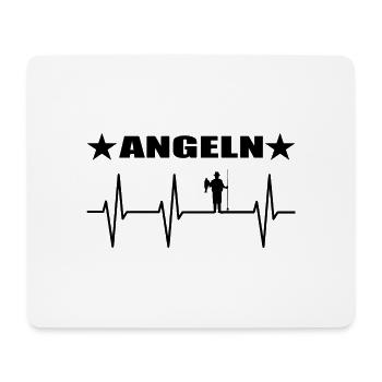 Angeln - Mousepad (Querformat) - Weiß - Vorne