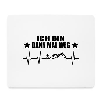 Wandern - Mousepad (Querformat) - Weiß - Vorne
