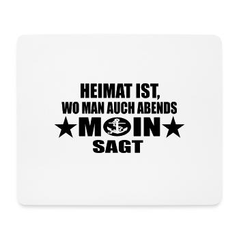 Moin - Mousepad (Querformat) - Weiß - Vorne