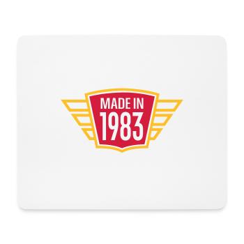 Gemacht 1983 - Mousepad (Querformat) - Weiß - Vorne