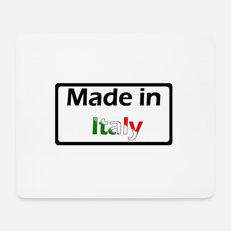Made in Italy - Mousepad (Querformat) - Weiß