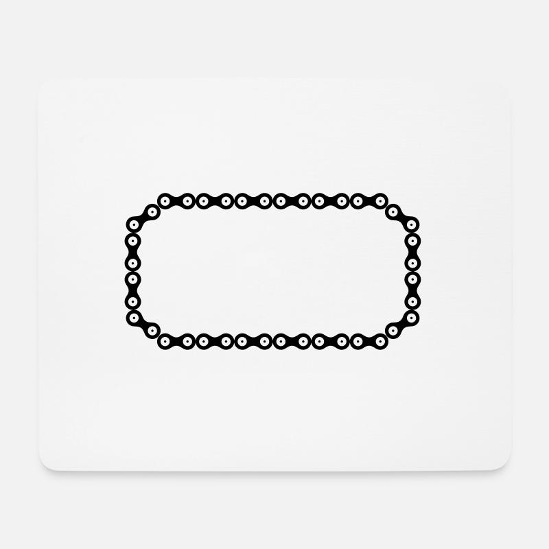 Fahrrad Symbol Personalisierbar - Mousepad (Querformat) - Weiß