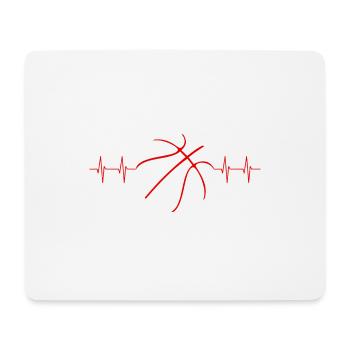 Basketball - Mousepad (Querformat) - Weiß - Vorne