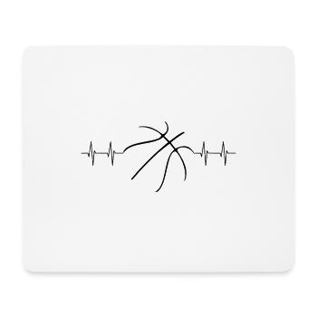 Basketball - Mousepad (Querformat) - Weiß - Vorne