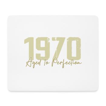 Original 1970 Rétro Cadeau d’anniversaire des années 1970 Années 1970 - Tapis de souris (format paysage) - blanc - Devant
