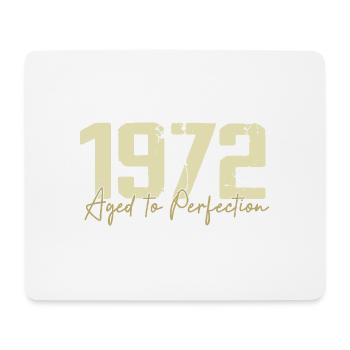 Original 1972 Rétro 1972 Cadeau d’anniversaire 1972 - Tapis de souris (format paysage) - blanc - Devant