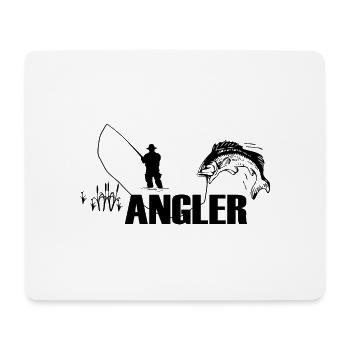 Angeln - Mousepad (Querformat) - Weiß - Vorne