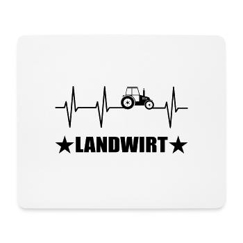 Traktor - Mousepad (Querformat) - Weiß - Vorne