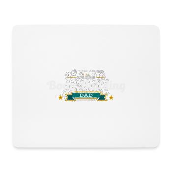 Body Building Dad Vater Shirt Geschenk Idee - Mousepad (Querformat) - Weiß - Vorne