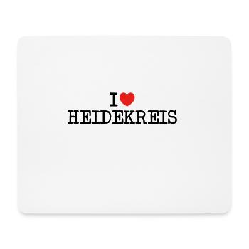I love Heidekreis - Mouse Pad (horizontal) - white - Front
