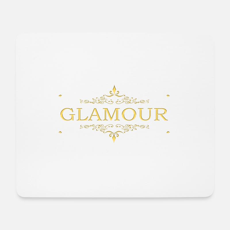 Glamour gold - Mousepad (Querformat) - Weiß