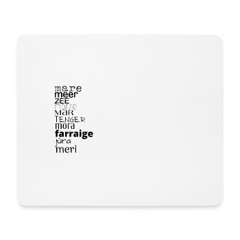 Meer in verschiedenen Sprachen - Mousepad (Querformat) - Weiß - Vorne