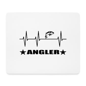 Angeln - Mousepad (Querformat) - Weiß - Vorne