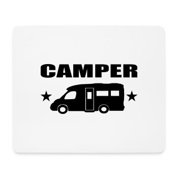 Camping - Mousepad (Querformat) - Weiß - Vorne
