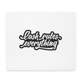 Cash rules everything - Mousepad (Querformat) - Weiß - Vorne