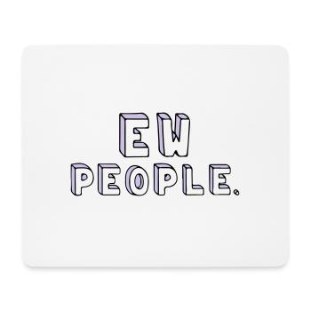 Les gens sont stupides. - Tapis de souris (format paysage) - blanc - Devant