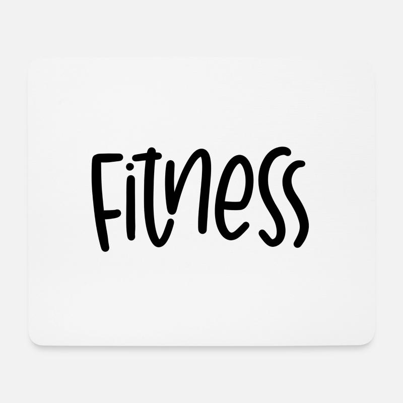 Fitness Saying Workout - Mouse Pad (horizontal) - white